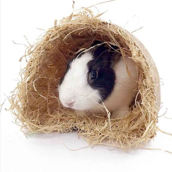 Rabbit Hideaway Toy Grass Straw Bunny Toy Tunnel Hamster Accessories for Guineapig Chinchilla Ferret Rats Rodent Animal Pet Cage - Image 6