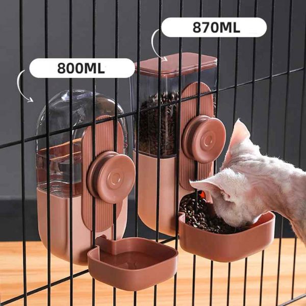 HOOPET Automatic Pet Bowls Cage Hanging Feeder Pet Water Bottle Food Container Dispenser Bowl for Puppy Cat Pet Feeding Product - Image 4