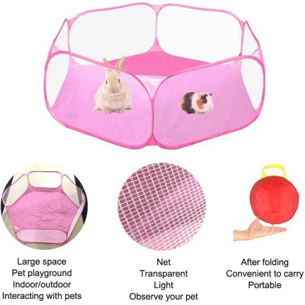 Portable Folding Pet Playpen Playpen for Small Dog Cat Game Playground Fence Hamster Chinchillas Guinea Pigs Small Animal Cage - Image 6
