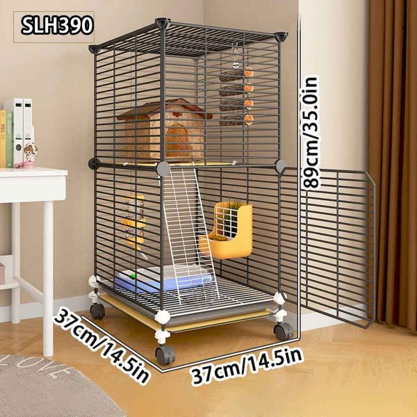 Chinchilla cage special cabinet cage home large villa squirrel breeding cage encryption large space multi-layer platform - Image 4