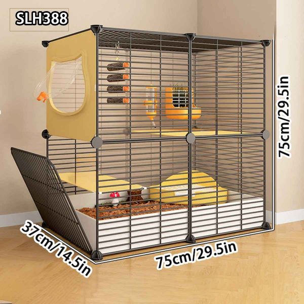 Chinchilla cage special cabinet cage home large villa squirrel breeding cage encryption large space multi-layer platform - Image 3